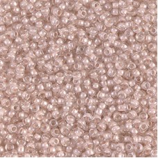 11/0 Miyuki Seed Beads - Blush Lined Crystal