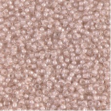 11/0 Miyuki Seed Beads - Blush Lined Crystal - 10gm