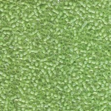 11/0 Miyuki Seed Beads - Light Green Lined Crystal - 12.5gm