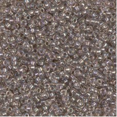 11/0 Miyuki Seed Beads - Taupe Lined Crystal AB - 12.5gm