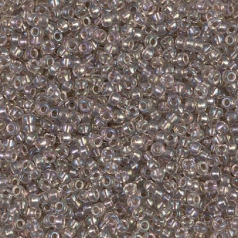 11/0 Miyuki Seed Beads - Taupe Lined Crystal AB - 12.5gm