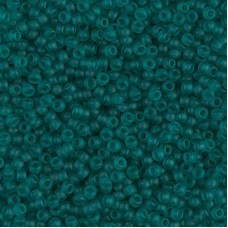 11/0 Miyuki Seed Beads - Matte Transparent Teal - 24gm