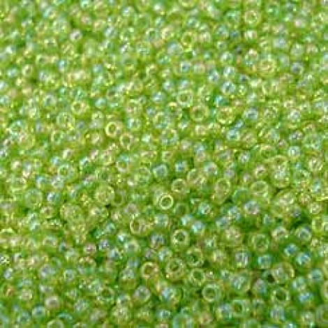 11/0 Miyuki Seed Beads - Transp Chartreuse AB - 24gm