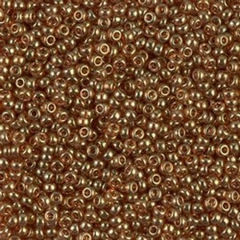 11/0 Miyuki Seed Beads - Topaz Gold Luster - 8.5gm 11/0 Miyuki Seed Beads - Topaz Gold Luster - 8.5gm