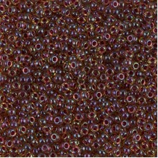 11/0 Miyuki Seed Beads - Wine Lined Peridot Luster - 12.5gm