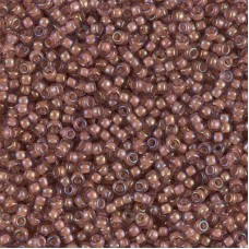 11/0 Miyuki Seed Beads - Lined Cinnamon Luster - 10gm