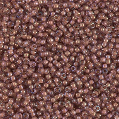 11/0 Miyuki Seed Beads - Lined Cinnamon Luster - 10gm