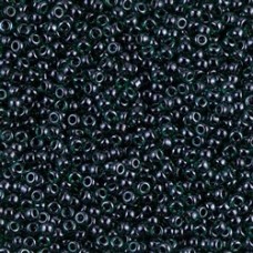 11/0 Miyuki Seed Beads - Ruby Lined Emerald