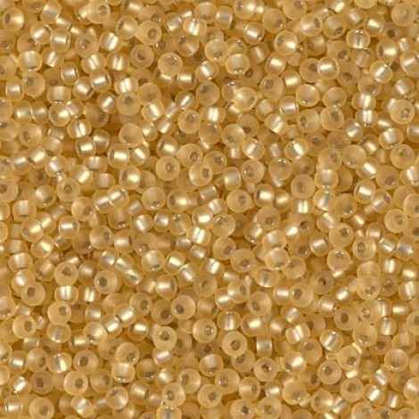 11/0 Miyuki Seed Beads - Silver Lined Matte Gold