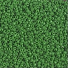11/0 Miyuki Seed Beads - Opaque Green - 8.5gm