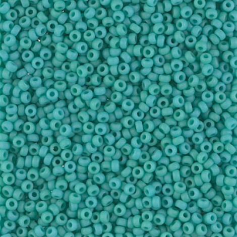 11/0 Miyuki Seed Beads - Matte Opaque Turquoise Green - 10gm 11/0 Miyuki Seed Beads - Matte Opaque Turquoise Green - 10gm