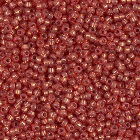 11/0 Miyuki Duracoat Seed Beads - Silver Lined Persimmon - 24gm
