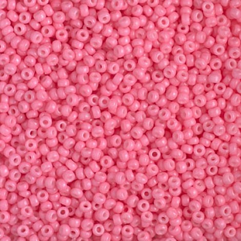 11/0 Miyuki Duracoat Seed Beads - Opaque Dyed Party Pink - 125gm Bulk Pack 11/0 Miyuki Duracoat Seed Beads - Opaque Dyed Party Pink - 125gm Bulk Pack