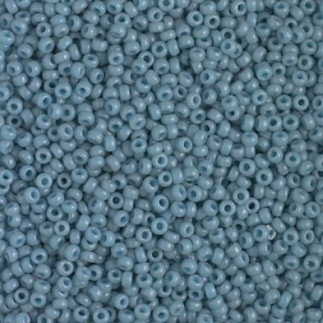 11/0 Miyuki Duracoat Seed Beads - Dyed Opaque Moody Blue