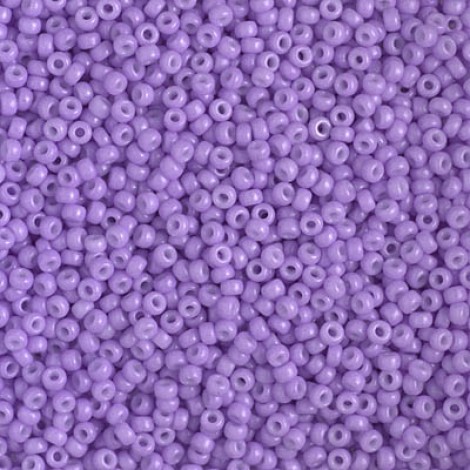 11/0 Miyuki Seed Beads - Duracoat Opaque Dyed Pale Purple - 8.5gm 11/0 Miyuki Seed Beads - Duracoat Opaque Dyed Pale Purple - 8.5gm