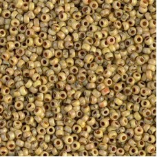 11/0 Miyuki Duracoat Seed Beads - Yellow Picasso - 8.5gm