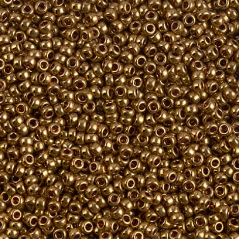 8/0 Miyuki Seed Beads - Metallic Dark Bronze - 20gm
