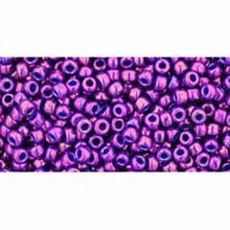 11/0 Toho Japanese Seed Beads - Higher-Metallic Grape - 8-9gm