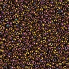 11/0 Miyuki Seed Beads - Metallic Gold Iris - 24gm 