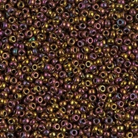 11/0 Miyuki Seed Beads - Metallic Gold Iris - 24gm 11/0 Miyuki Seed Beads - Metallic Gold Iris - 24gm