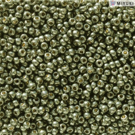 11/0 Miyuki Duracoat Seed Beads - Duracoat Galvanized Dark Steel Green - 10gm 11/0 Miyuki Duracoat Seed Beads - Duracoat Galvanized Dark Steel Green - 10gm