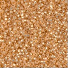 11/0 Miyuki Seed Beads - Silverlined Light Apricot Alabaster - 250gm Factory Pack