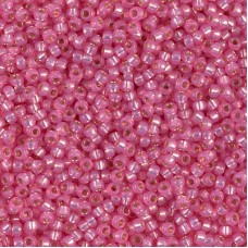 11/0 Miyuki Seed Beads - Dyed Rose Silverlined Alabaster
