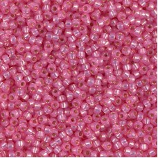 11/0 Miyuki Seed Beads - Dyed Rose Silverlined Alabaster - 23.5gm