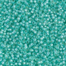 11/0 Miyuki Seed Beads - Dyed Sea Green Silver Lined Alabaster - 23.5GM