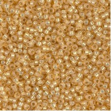11/0 Miyuki Seed Beads - Dyed Light Topaz Silver Lined Alabaster - 23.5gm