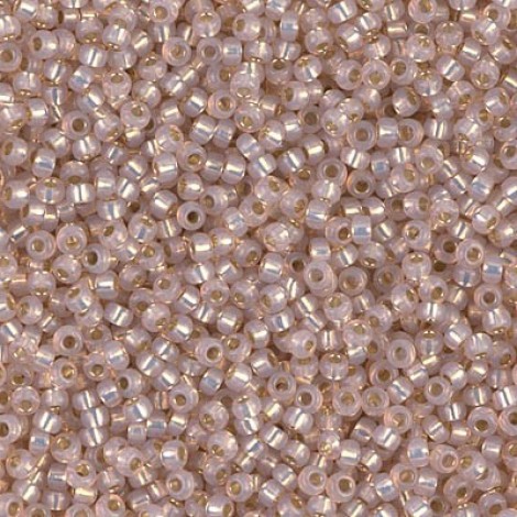 11/0 Miyuki Seed Beads - Dyed Blush Silver Lined Alabaster - 24gm