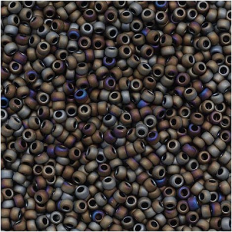 8/0 Toho Japanese Seed Beads - Matte-Color Iris Brown