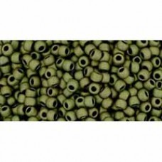 11/0 Toho Japanese Seed Beads - Matte-Colour Dark Olive - 8-9gm