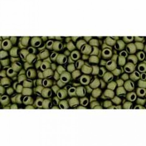 11/0 Toho Japanese Seed Beads - Matte-Colour Dark Olive - 8-9gm