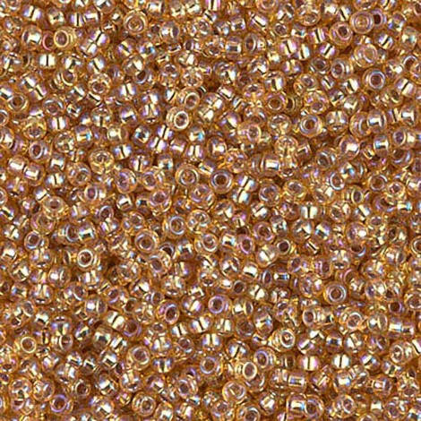 11/0 Miyuki Seed Beads - Silver Lined Dark Gold AB - 12.5gm