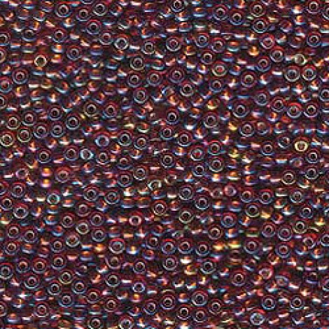 11/0 Miyuki Seed Beads - Silver Lined Dark Topaz AB - 12.5gm