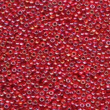 11/0 Miyuki Seed Beads - Silver Lined Flame Red AB - 10gm