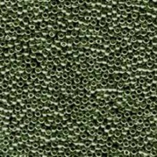 11/0 Miyuki Seed Beads - Galvanised Green Steel - 10gm