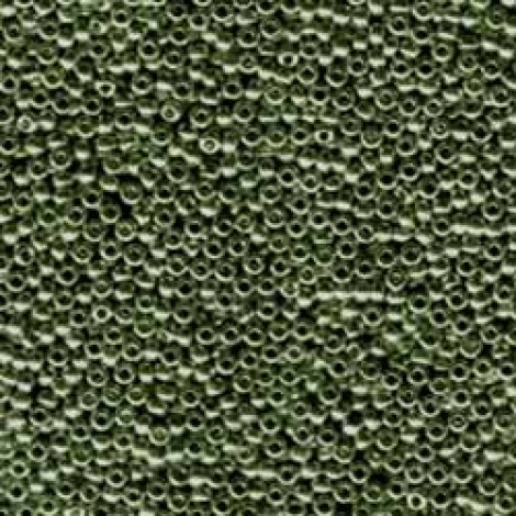 11/0 Miyuki Seed Beads - Galvanised Green Steel - 10gm 11/0 Miyuki Seed Beads - Galvanised Green Steel - 10gm