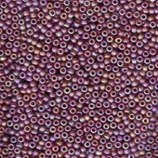 11/0 Miyuki Seed Beads - Matte Trans Dark Topaz AB - 10gm