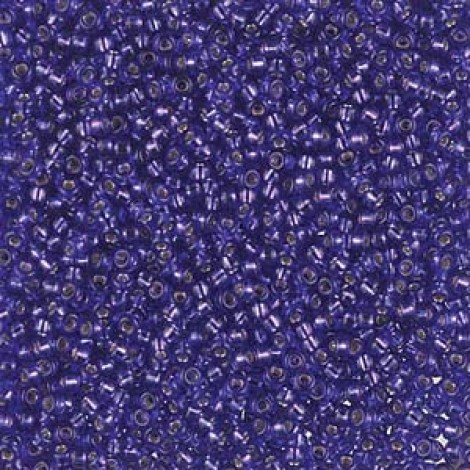 11/0 Miyuki Seed Beads - Dyed Silverlined Red Violet