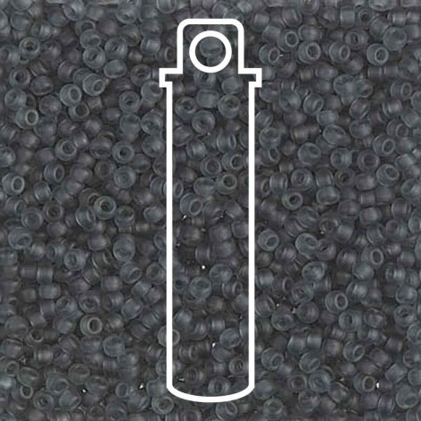 11/0 Miyuki Seed Beads - Matte Transparent Grey - 24gm
