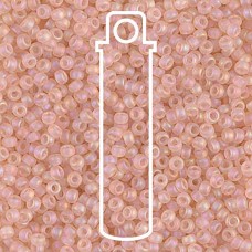 11/0 Miyuki Seed Beads - Transp Light Tea Rose AB - 23.5gm
