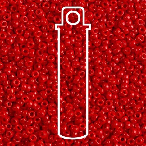 11/0 Miyuki Seed Beads - Opaque Red - 24gm
