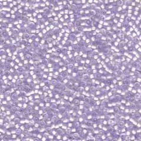 11/0 Miyuki Seed Beads - Semi-Matte Lilac Lined Crystal - 10gm