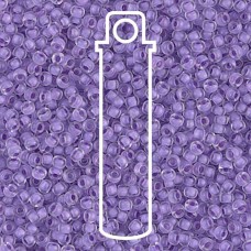 11/0 Miyuki Seed Beads - Semi-Matte Lilac Lined Crystal - 24gm