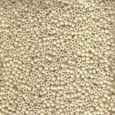 11/0 Miyuki Seed Beads - Matte Opaque Cream - 23gm