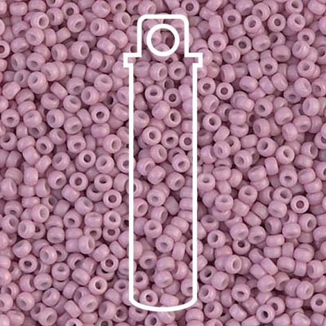 11/0 Miyuki Seed Beads - Matte Opaque Light Rose - 23gm