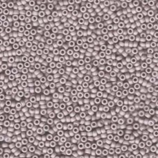 15/0 Miyuki Seed Beads - Matte Opaque Light Mauve - 10gm