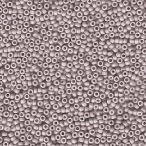 15/0 Miyuki Seed Beads - Matte Opaque Light Mauve - 10gm
